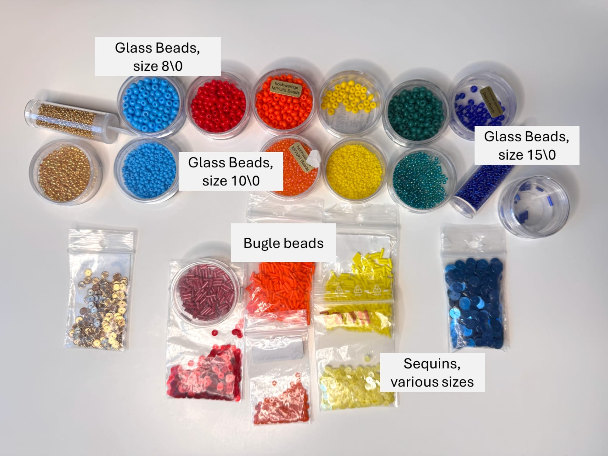 Materials used for the project