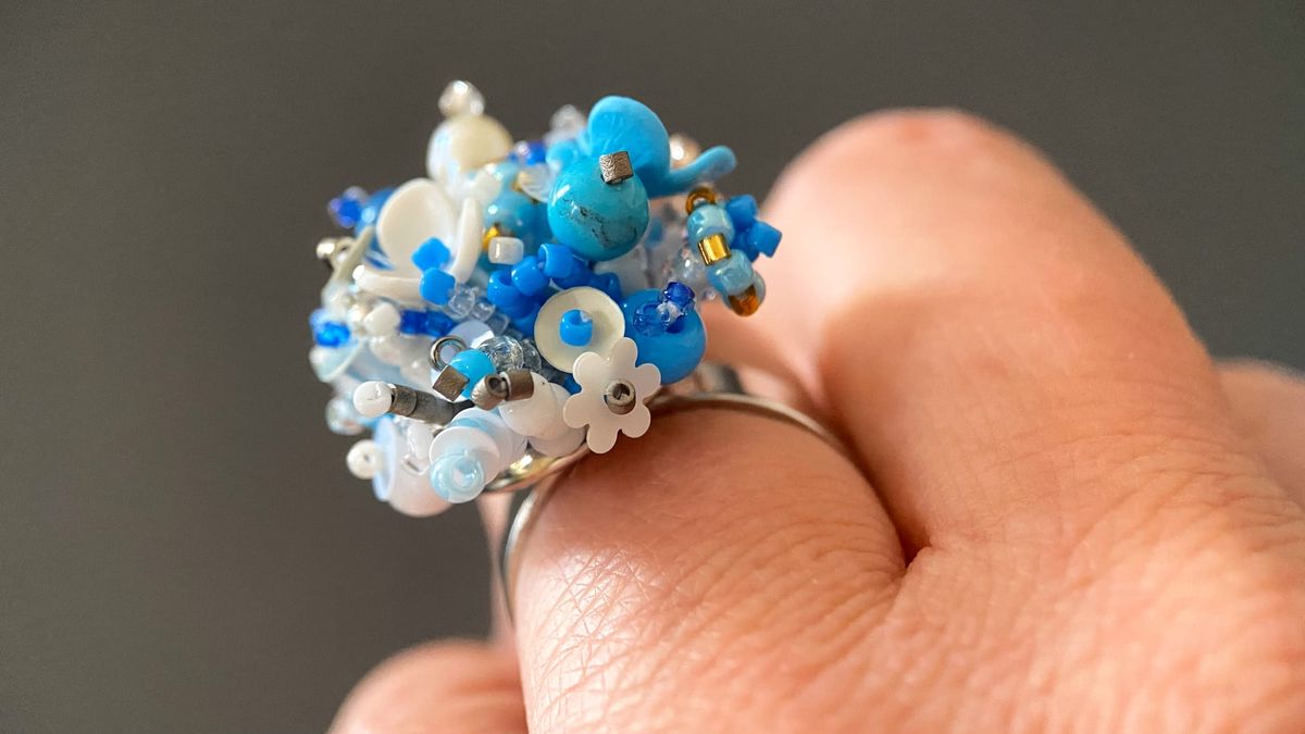How to make 3D-beaded ring