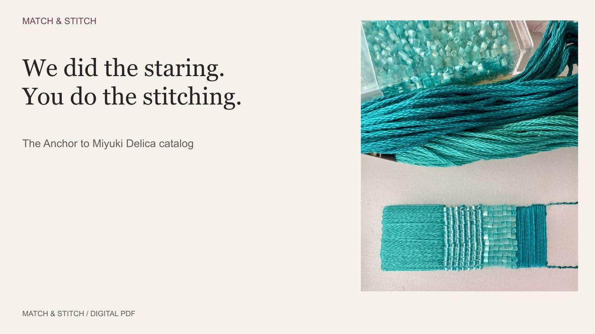 A Bead Shortlist For Your Anchor Threads