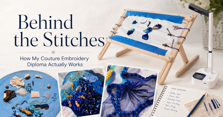 How my couture embroidery diploma actually works - Ornamentico shop