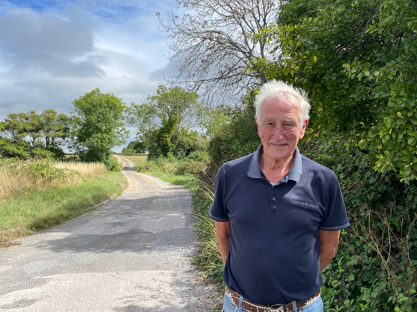 Willingdon and Jevington parish council chairman John Pritchett at Mornings Mill Farm