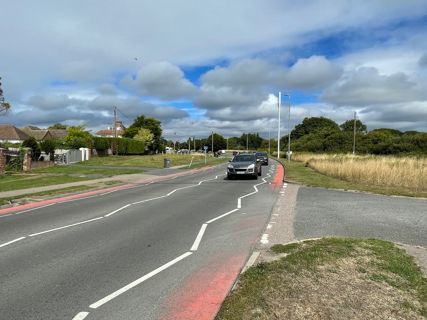 The road near Mornings Mill Farm