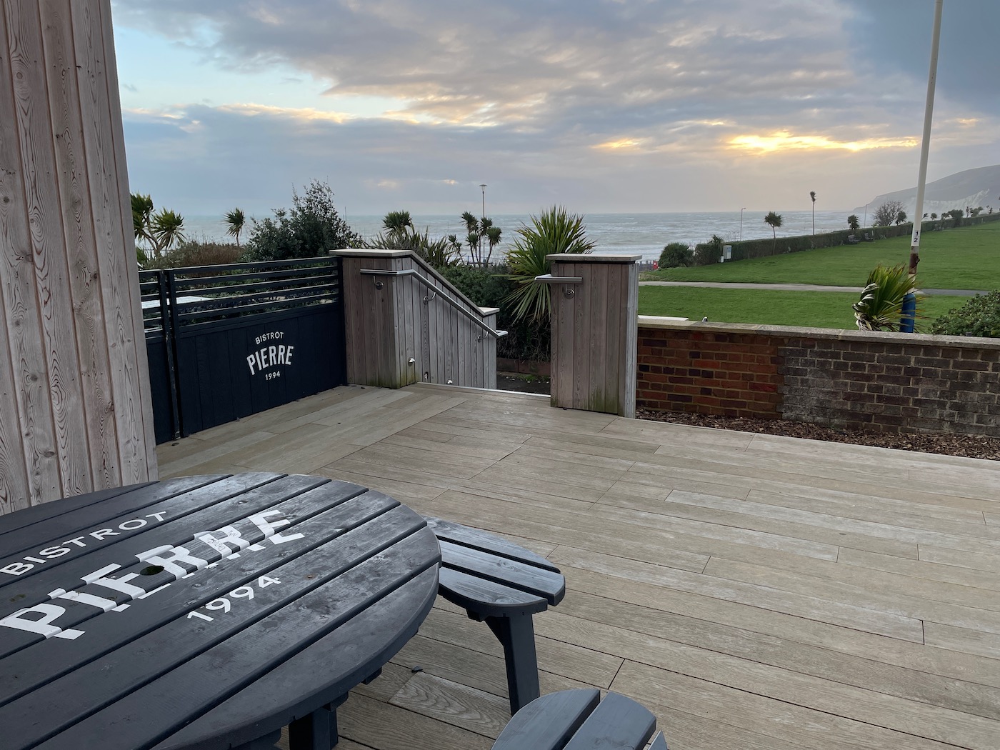 The view west from Bistrot Pierre Eastbourne