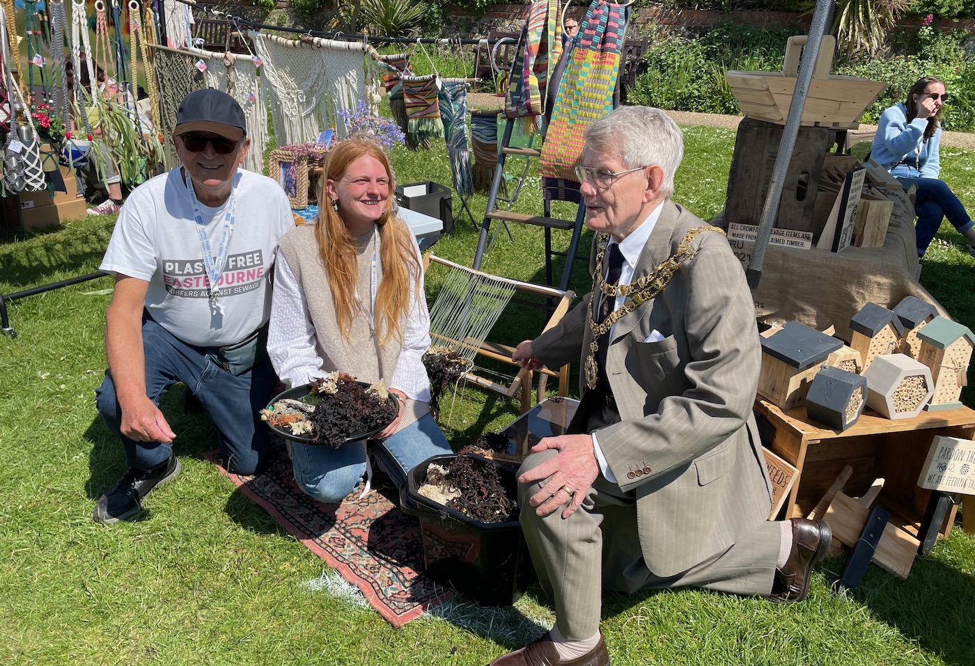 Eastbourne mayor Coun Pat Rodahan at the Spring Water Festival on Western Lawns