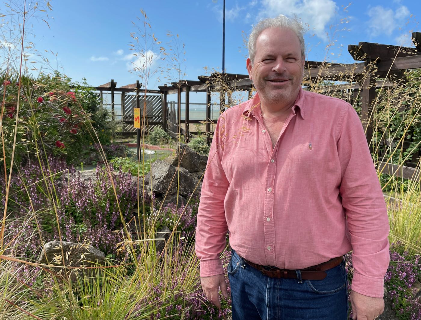 Ben Porter of Wingrove House in the miniature golf area of Fort Fun