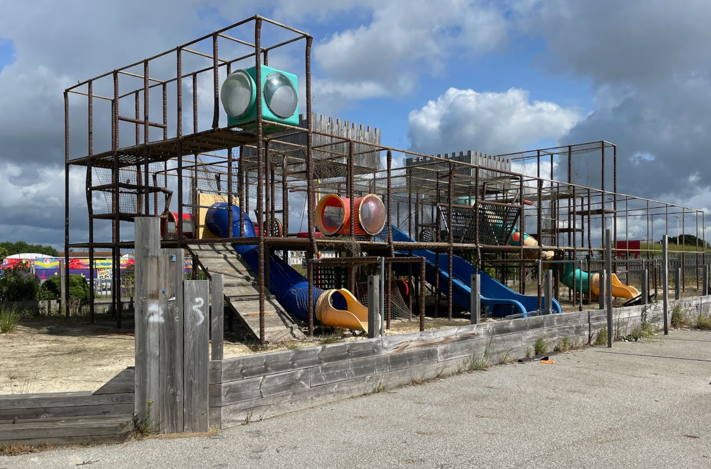 Outdoor climbing frame at Fort Fun