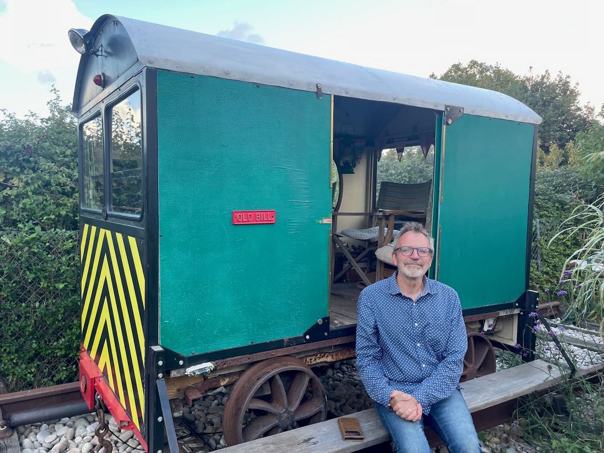 All aboard the back garden railway
