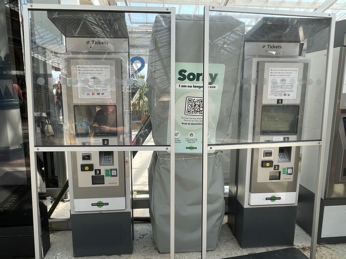 Most station ticket machines no longer in use