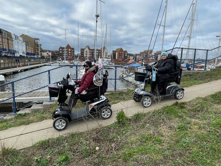 Steep paths at Sovereign Harbour create access problems