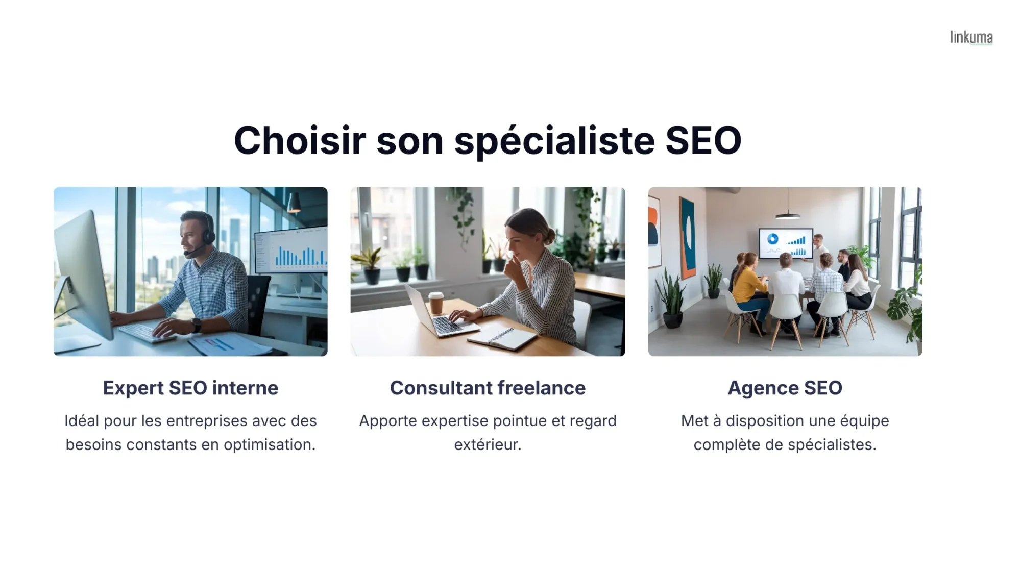 Une infographie qui montre comment choisir son spécialiste SEO