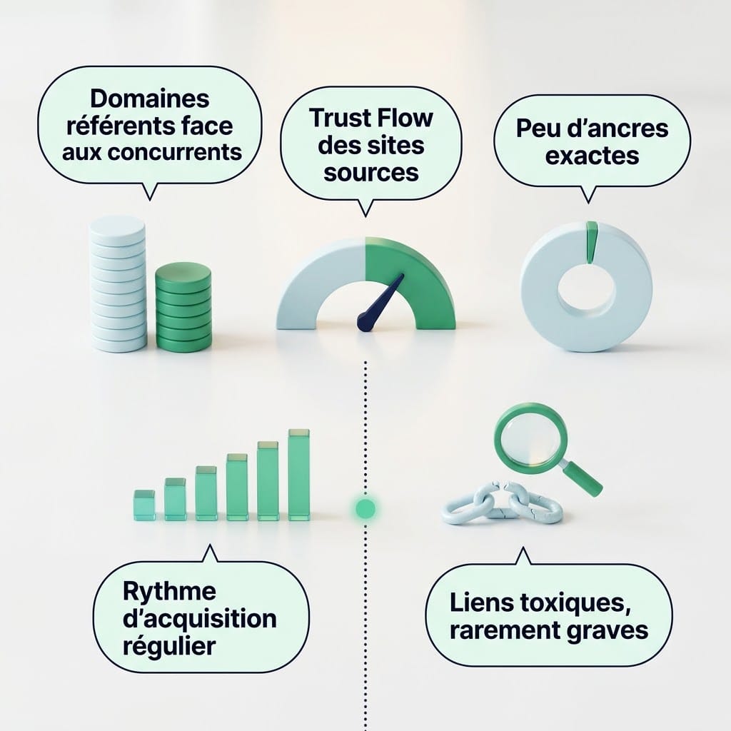 Les cinq lectures d’un profil de liens lors d’un pré-audit SEO, des domaines référents aux liens toxiques