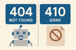 Codes d'erreur 404 vs 410 : le choix qui impacte votre SEO