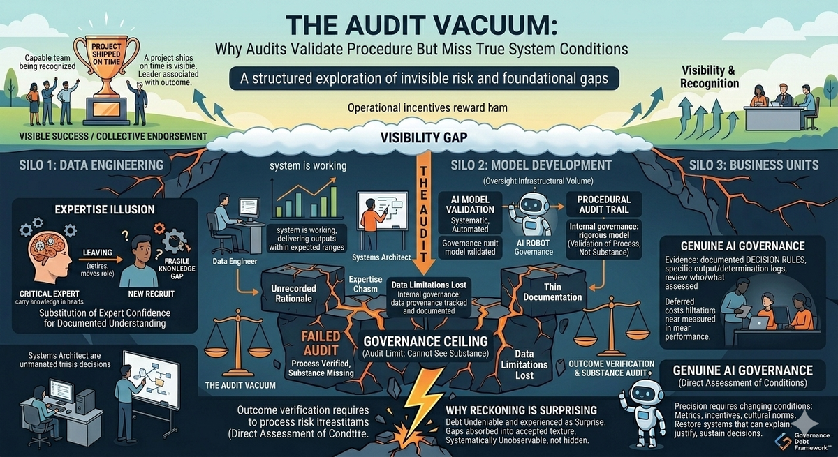 The Audit Vacuum: When Systems Cannot Explain Themselves