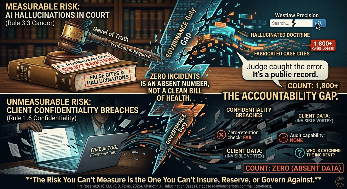 Zero. That's how many client confidentiality breaches tied to free AI tools show up in a formal, industry-wide count right now.
