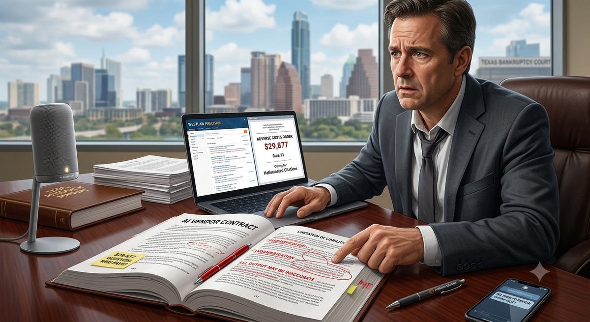 The $29,877 Question Nobody Asks Before Signing an AI Vendor Contract: Who Pays When It's Wrong?