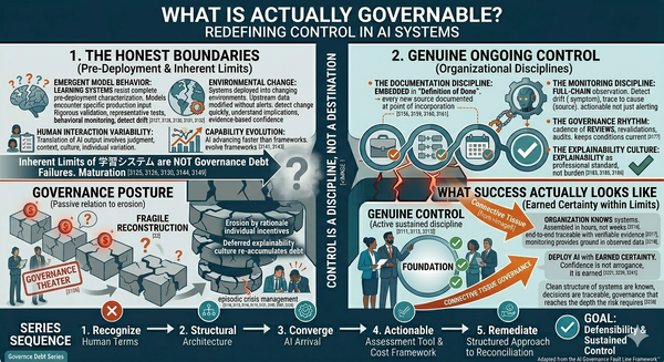What Is Actually Governable? Redefining Control in AI Systems