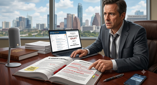 The $29,877 Question Nobody Asks Before Signing an AI Vendor Contract: Who Pays When It's Wrong?