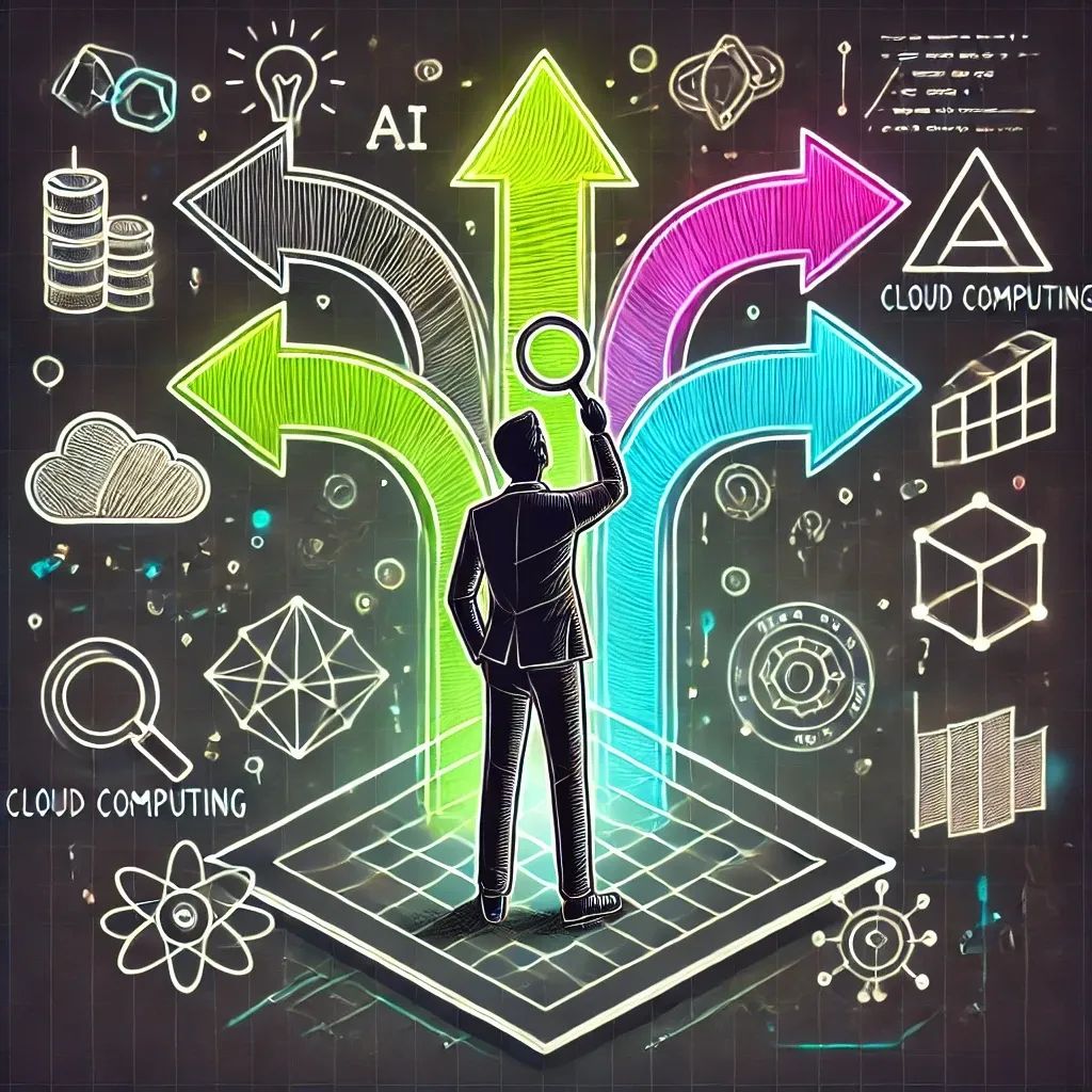 a developer navigating multiple trends in the tech landscape