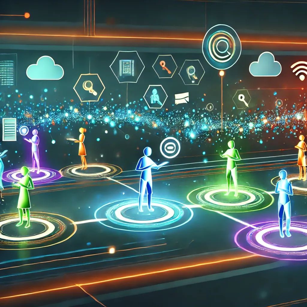Futuristic image of Effective Knowledge Sharing within Teams