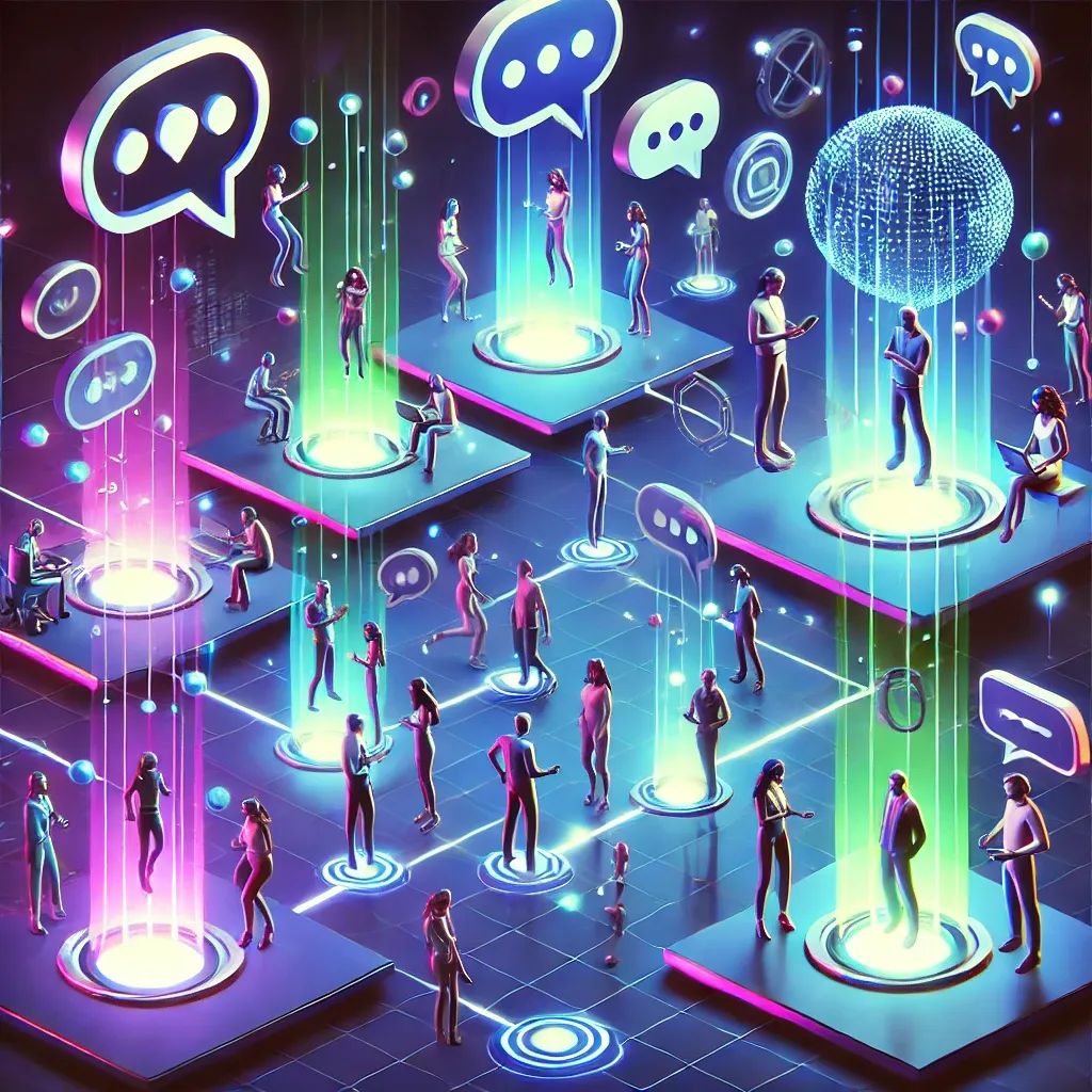 Futuristic image of Overcoming Communication Barriers in Teams