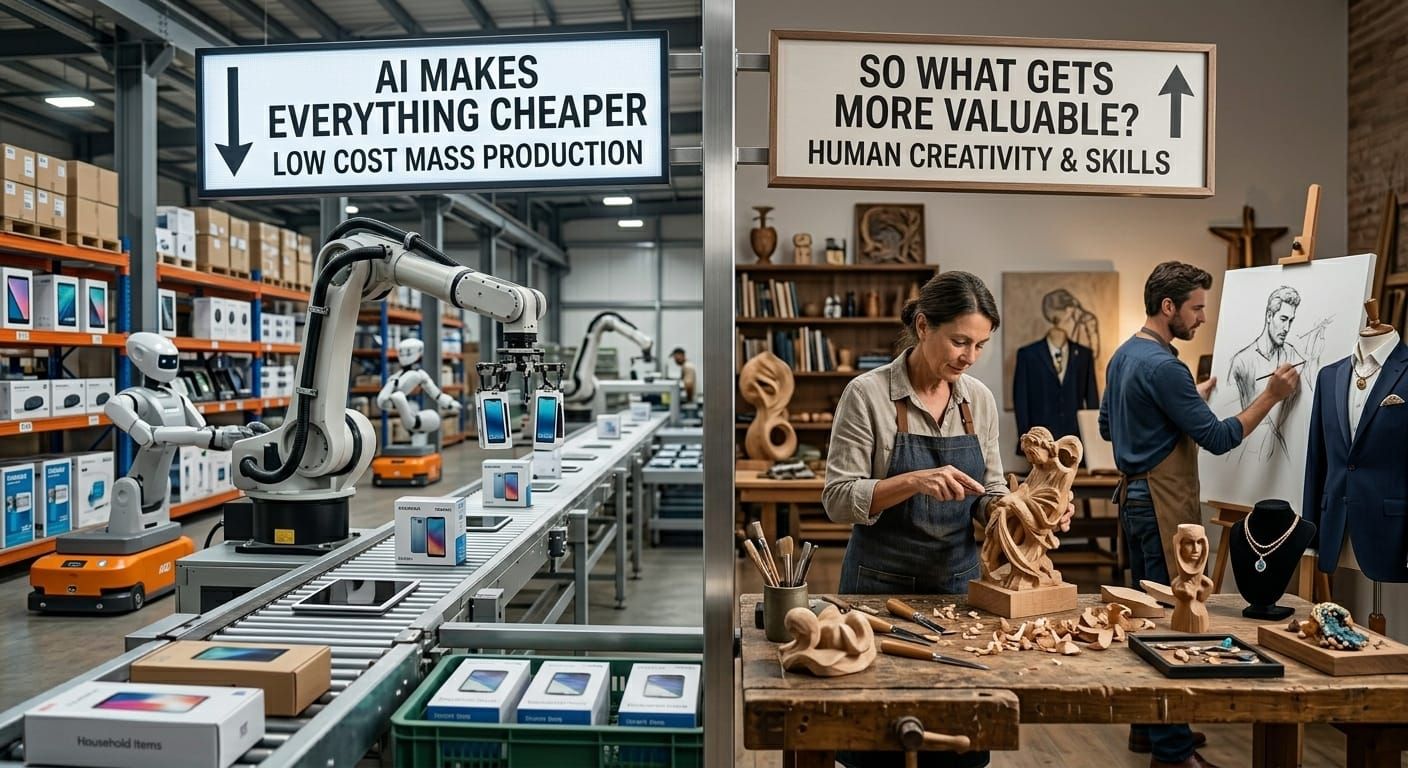 AI Makes Everything Cheaper—So What Gets More Valuable?