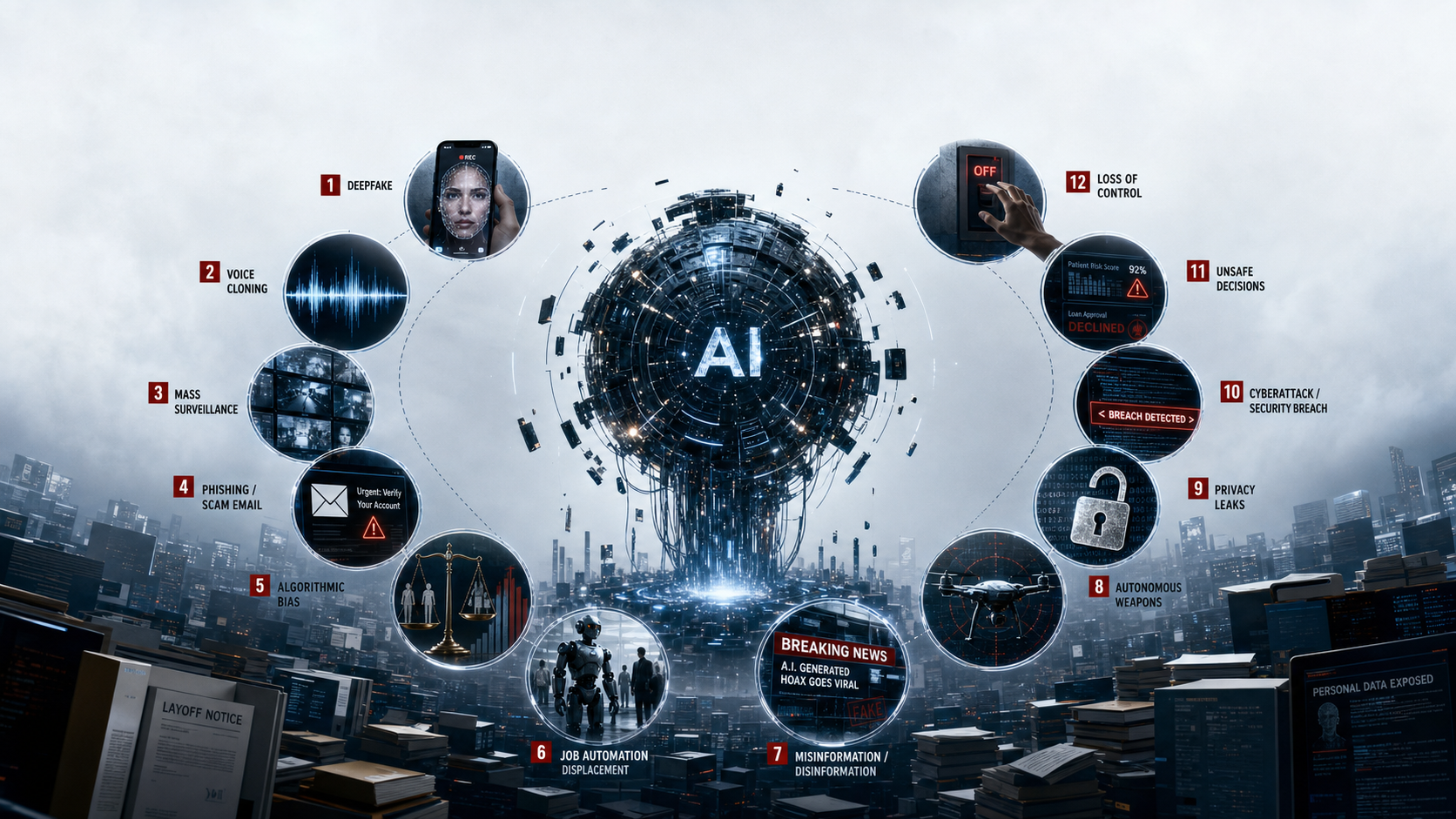 12 Risks and Dangers of AI