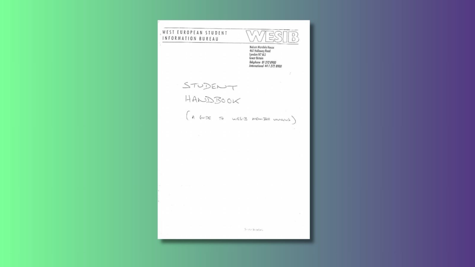 WESIB Student Handbook post image