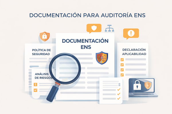 Documentación para auditoría ENS con políticas, análisis de riesgos y declaración de aplicabilidad