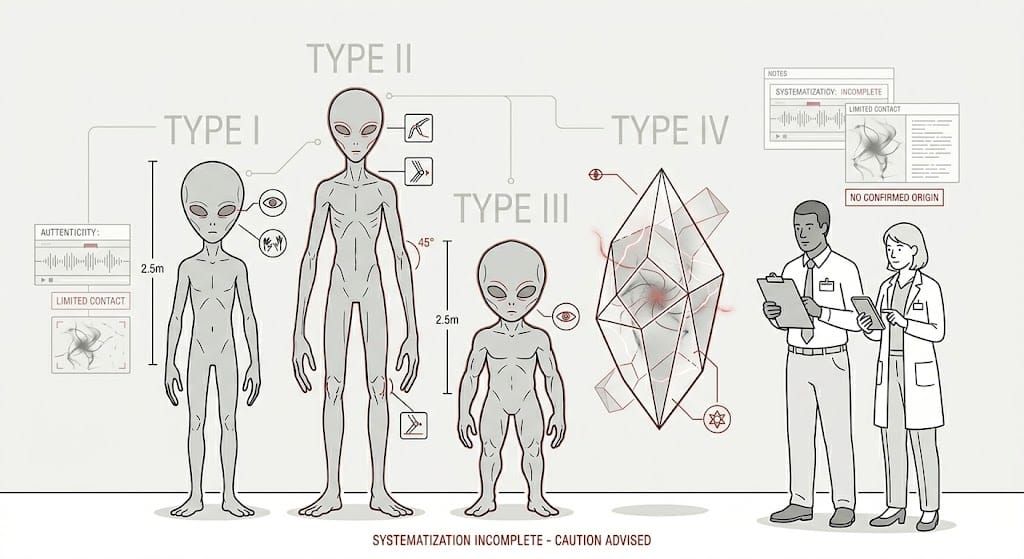 A Field Guide to the Visitors: What We Actually Know About the Different Types of Non-Human Intelligence