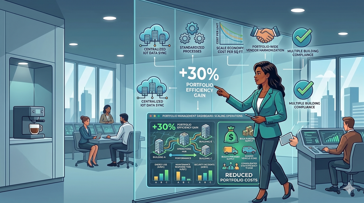 Office Complex Operations at Scale: What Actually Changes When You Manage More Than One Building