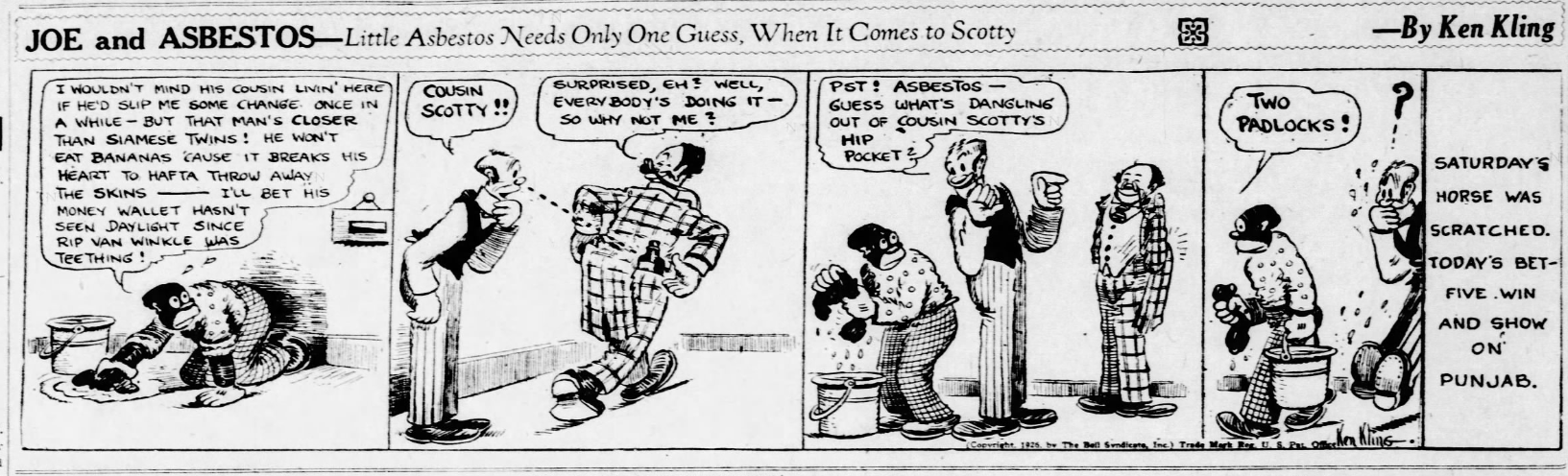 Joe and Abestos -Little Abestos Needs Only One One Guess When it Come to Scotty