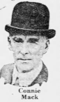 1926 newspaper portrait of Philadelphia Athletics manager Connie Mack, featured in a satirical column about Philadelphia baseball and the Sesquicentennial.