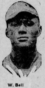 Portrait of Kansas City Monarchs pitcher William Bell from 1926.