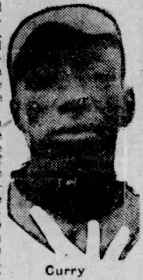 Portrait of American Giants pitcher Rube Curry from the 1926 Chicago Defender.