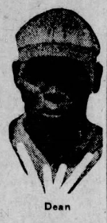 Portrait of Kansas City Monarchs pitcher Nelson Dean from 1926.