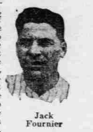 1926 newspaper portrait of Brooklyn Robins captain Jack Fournier accompanying his first-person Daily News account of a 3–1 loss to the Cardinals.