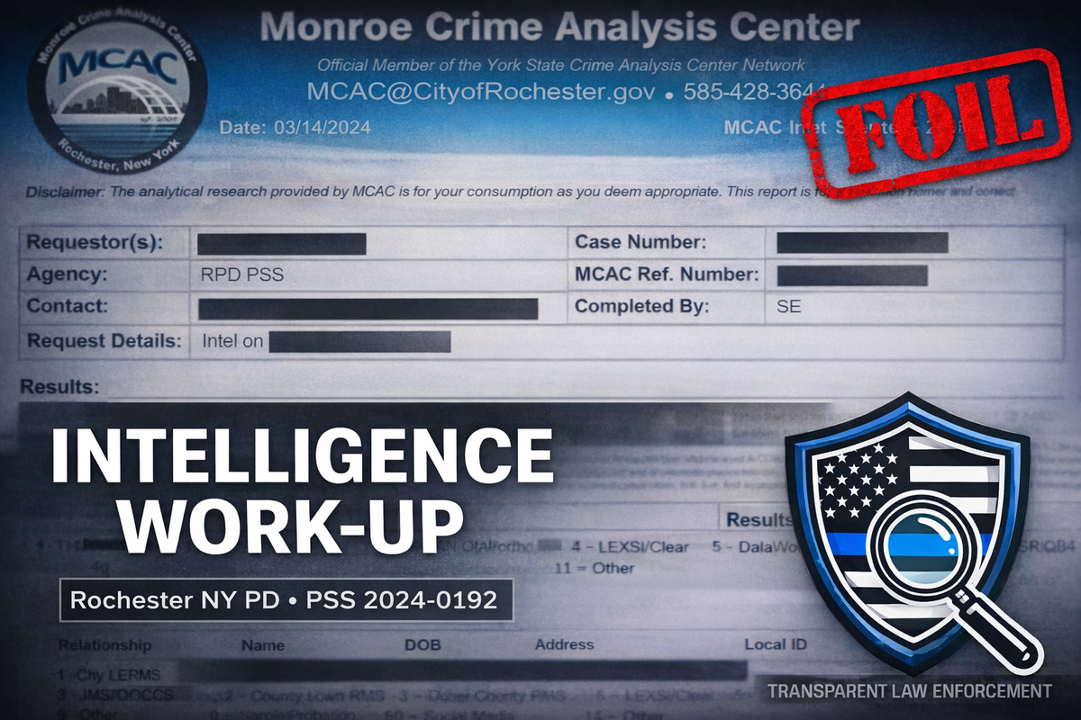 The Background Check: How Rochester Police Investigate Their Critics