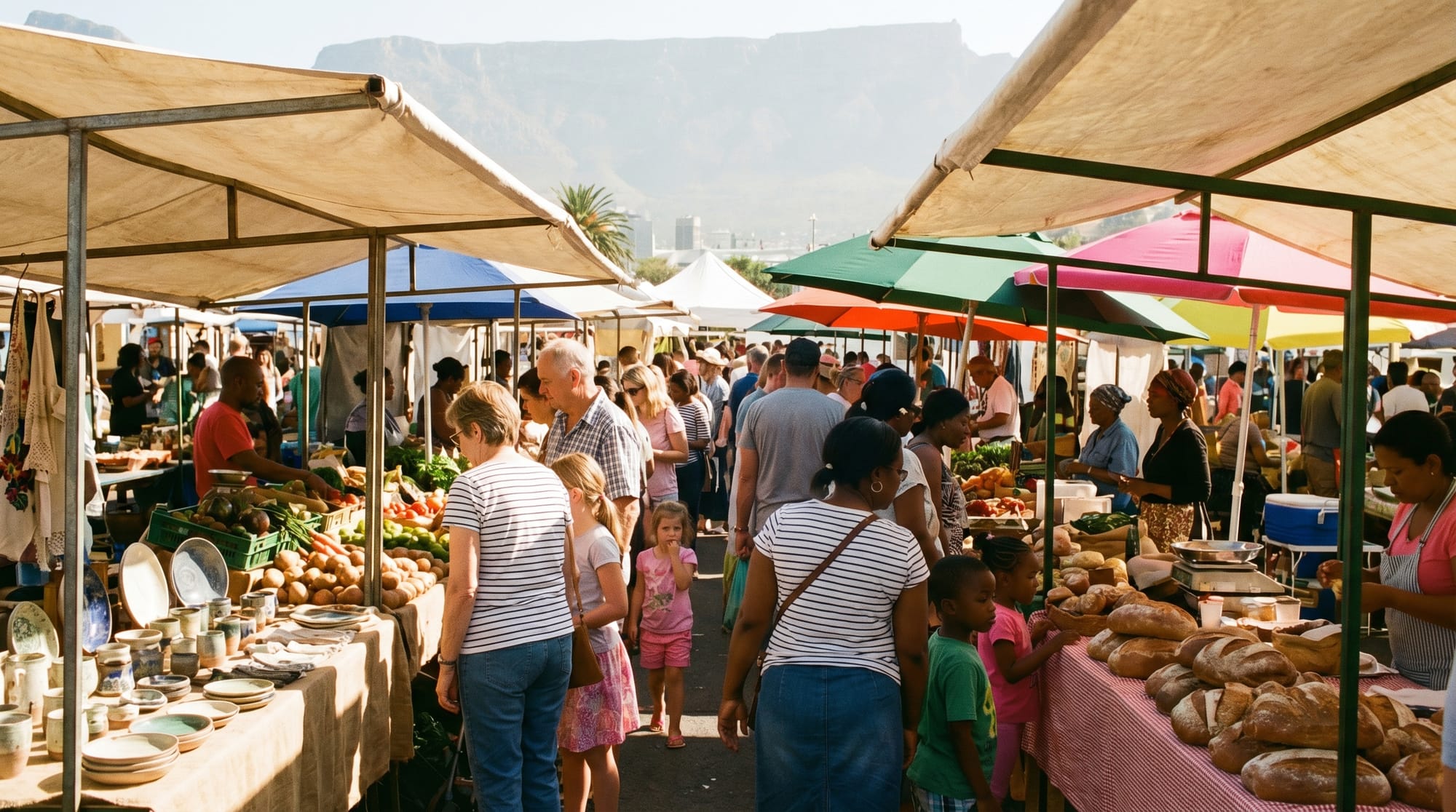 A Saturday morning market in Cape Town with real businesses and passion projects side by side