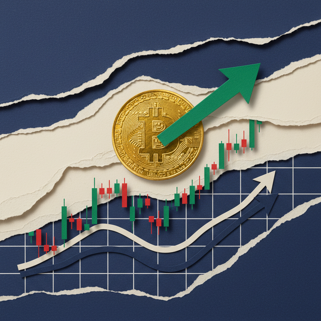 比特币价格从69,000美元指向95,700美元目标的技术分析图表，显示RSI 15极度超卖信号和关键阻力位