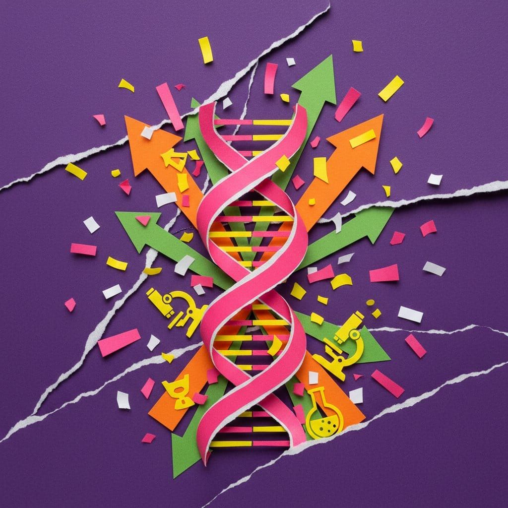 BIO Protocol DeSci decentralized science token surge paper cut collage illustration