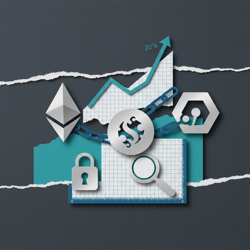 Ethereum Solana Polkadot crypto staking APY comparison guide 2026 paper cut collage illustration