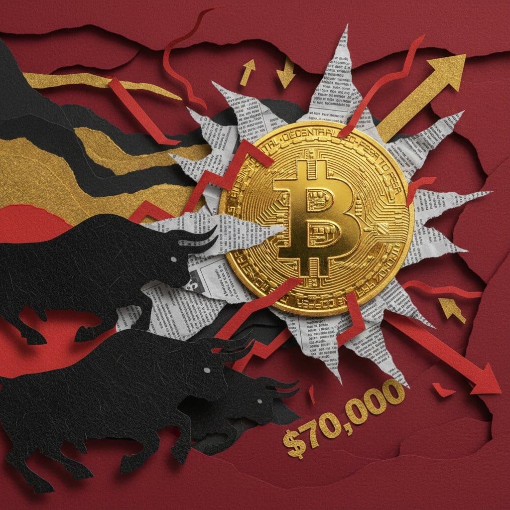 Bitcoin news April 30 2026 Strategy billion dollar purchase short squeeze institutional buying paper cut collage illustration