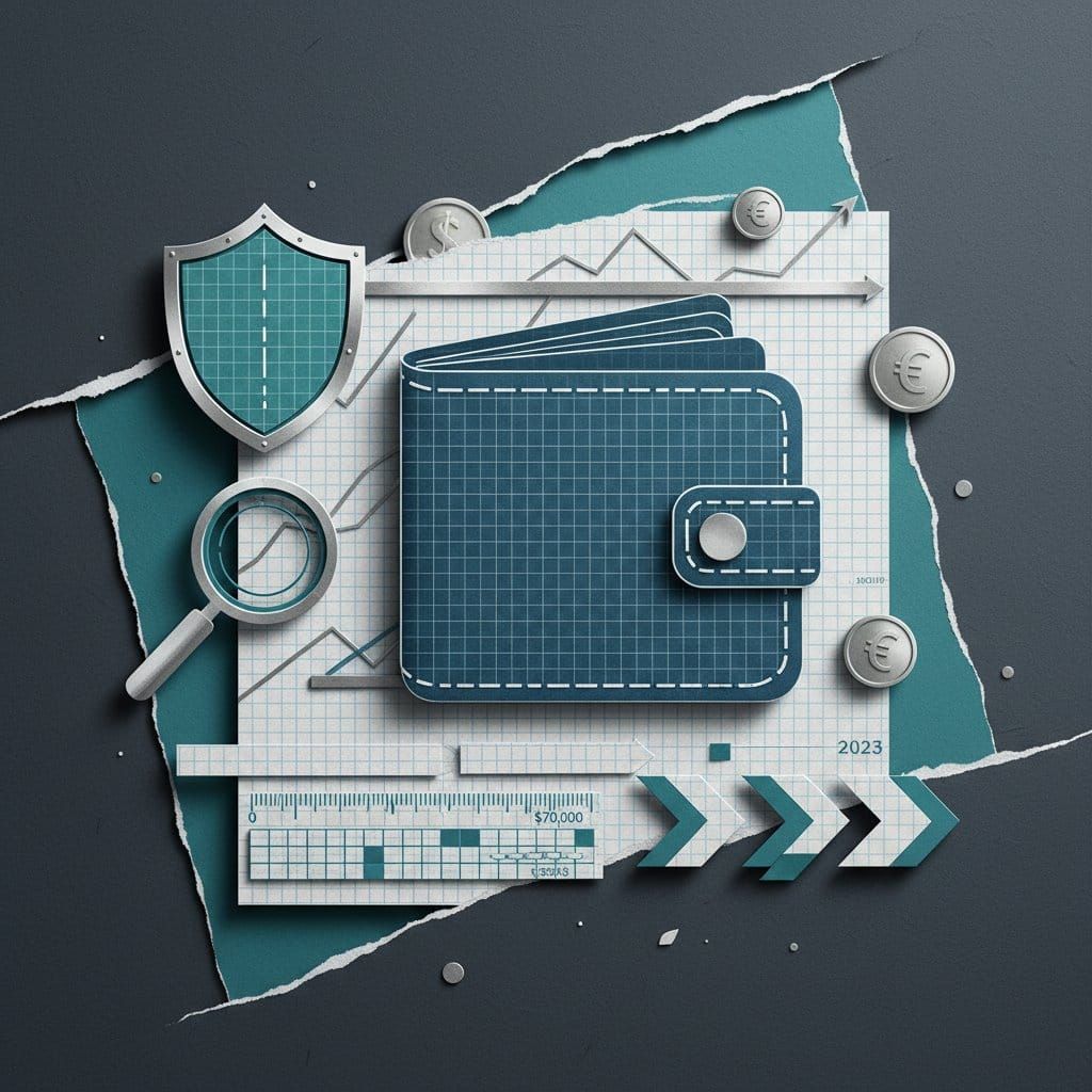 Exodus wallet 2026 complete guide setup security Trezor comparison paper cut collage illustration