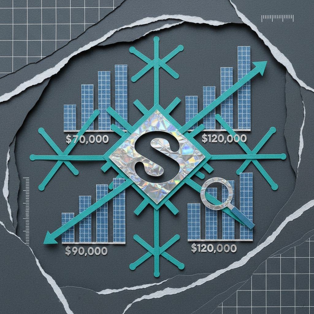Solana SOL 2026 price prediction death cross DEX volume number one technical analysis paper cut collage illustration
