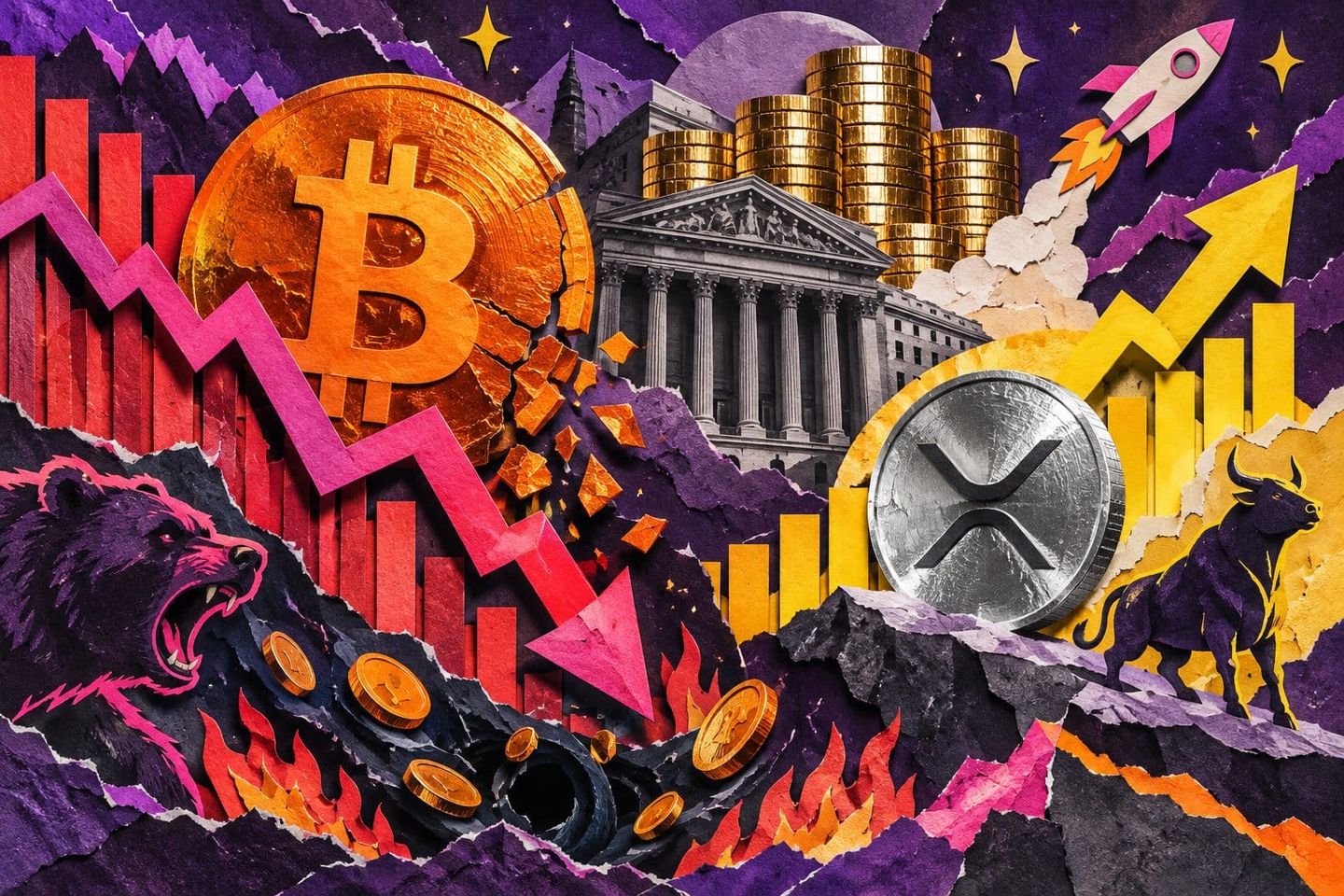 Bitcoin ETFs lost $261M in one day. XRP funds gained $740K.