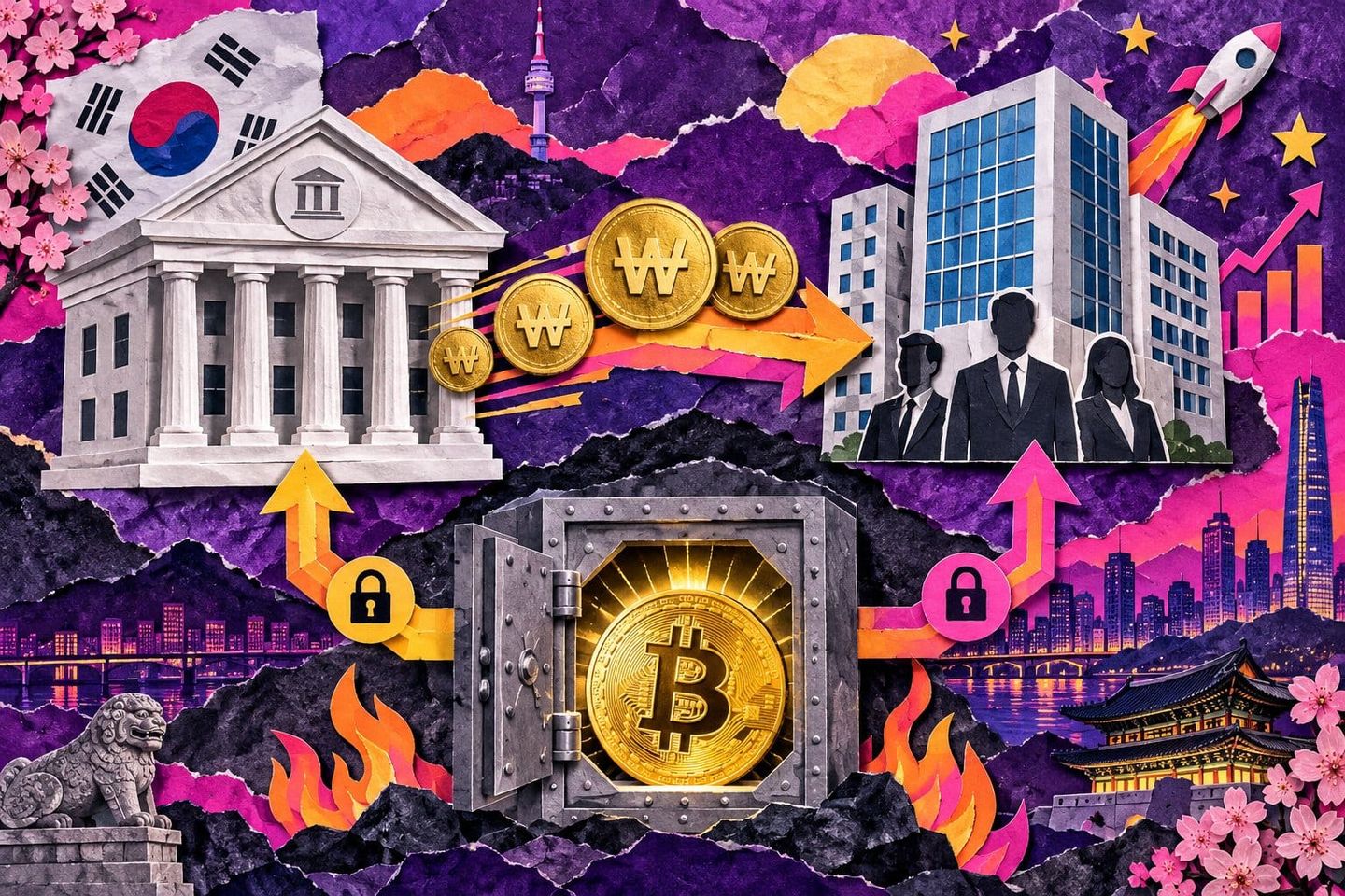 A Korean bank lent won against bitcoin. It never touches the