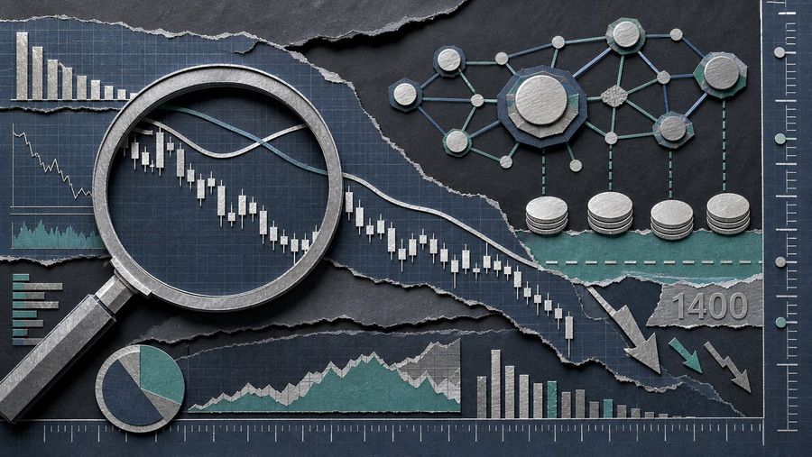 Death cross done. $547M in DeFi hangs above $1,400.