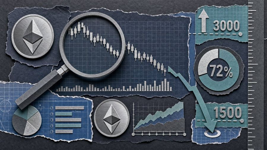 72% odds ETH hits $1,500 before $3,000, per prediction markets