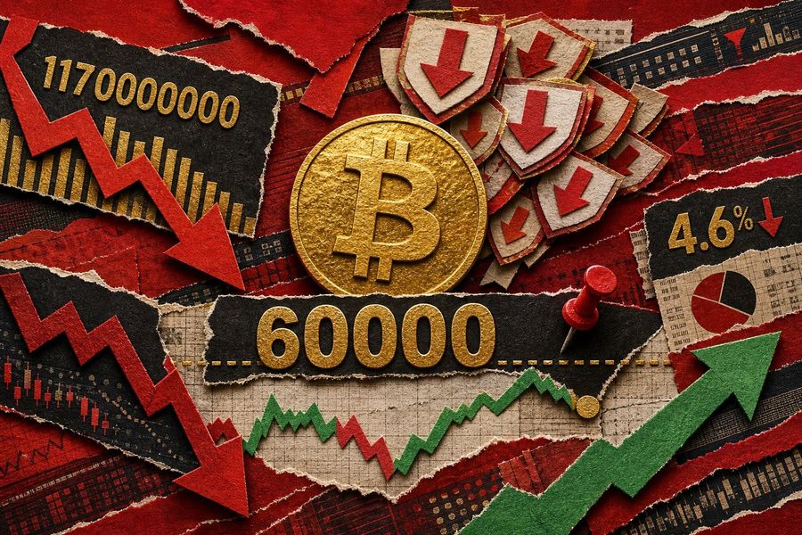 $1.17B sitting at $60K puts — and Bitcoin is only 4.6% above