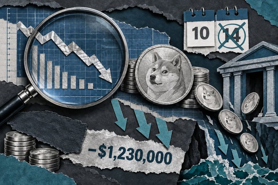 Cheapest Dogecoin ETF fee, still $1.23M in net outflows